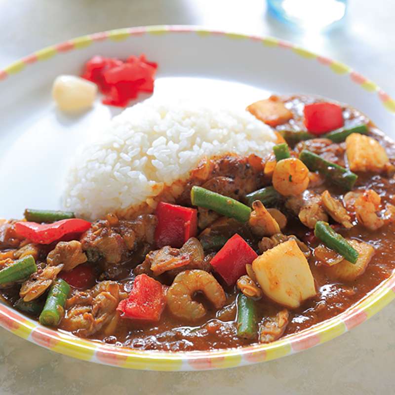 シーフードカリー(サラダ付き)